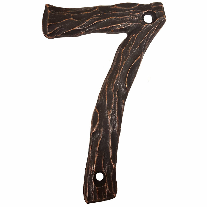 LHN7-ORB Log House Number 7, Oil Rubbed Bronze, 1 piece
